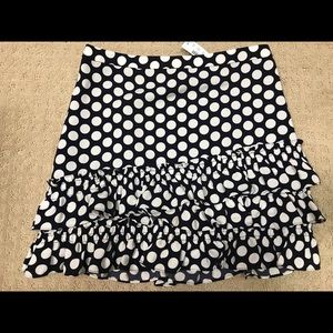 ❤️🏆HP🏆❤️J. Crew Polka Dot Ruffle Skirt